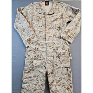 US Marines MCCUU Desert Camouflage Combat Uniform Set Blouse Pants Medium Long